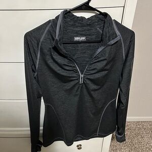 Kirkland Signature Women's Charcoal Long Sleeve Zip Up